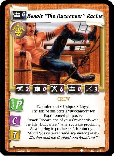 Benoit "The Buccaneer" Racine