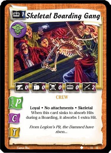 Skeletal Boarding Gang