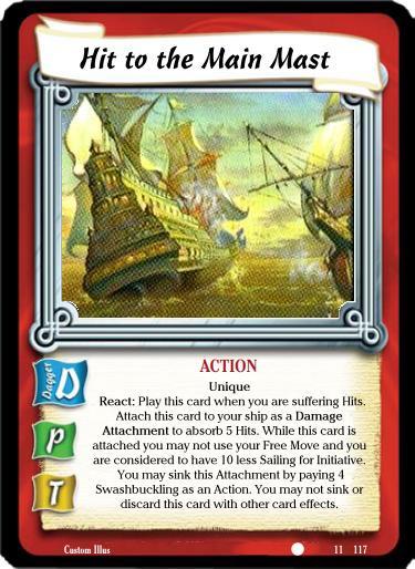 Hit to the Main Mast