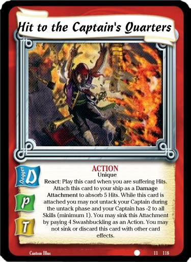 Hit to the Captain's Quarters