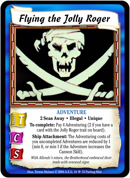 Flying the Jolly Roger