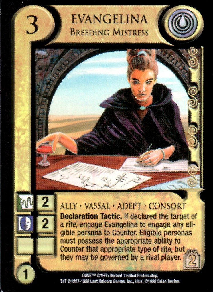 Evangelina, Breeding Mistress