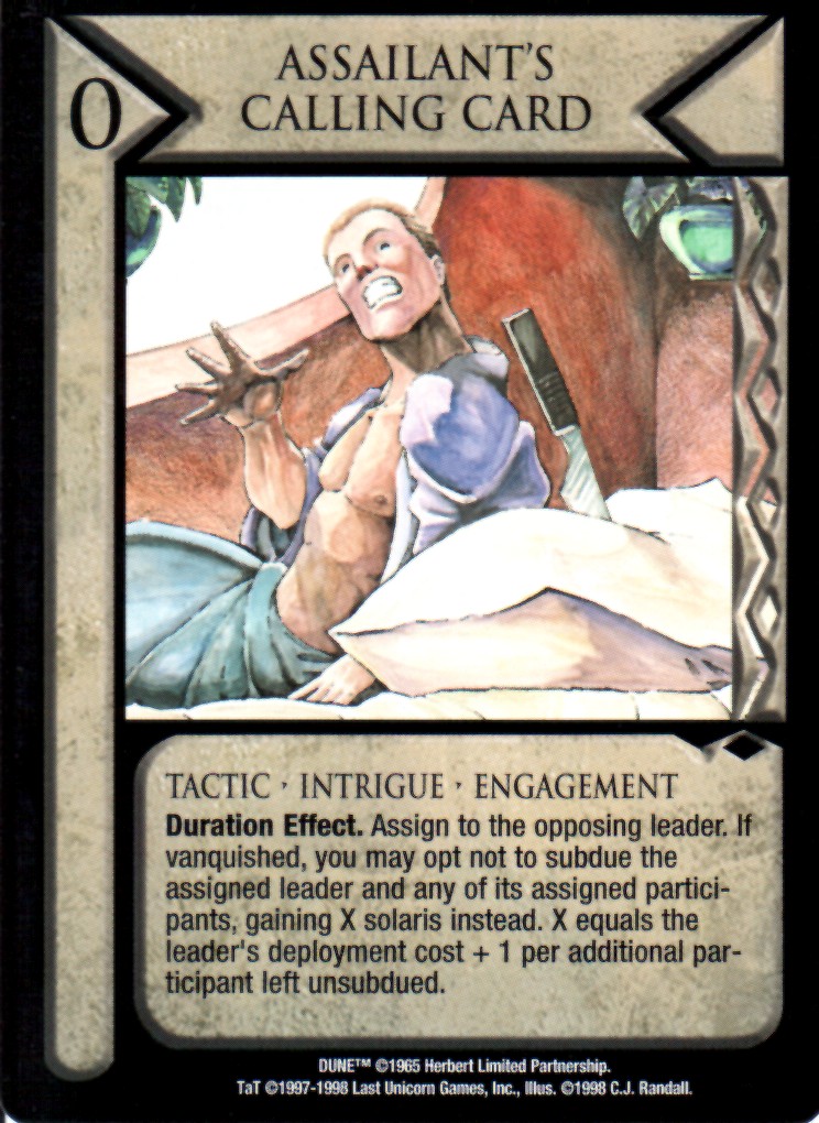 Assailant's Calling Card