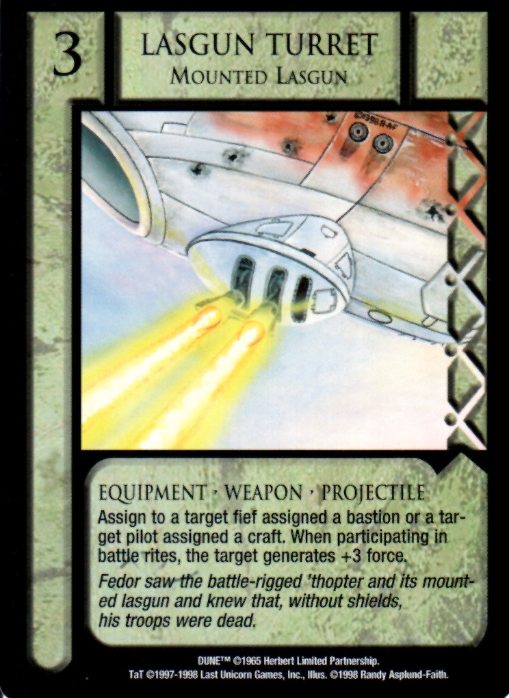 Lasgun Turret, Mounted Lasgun