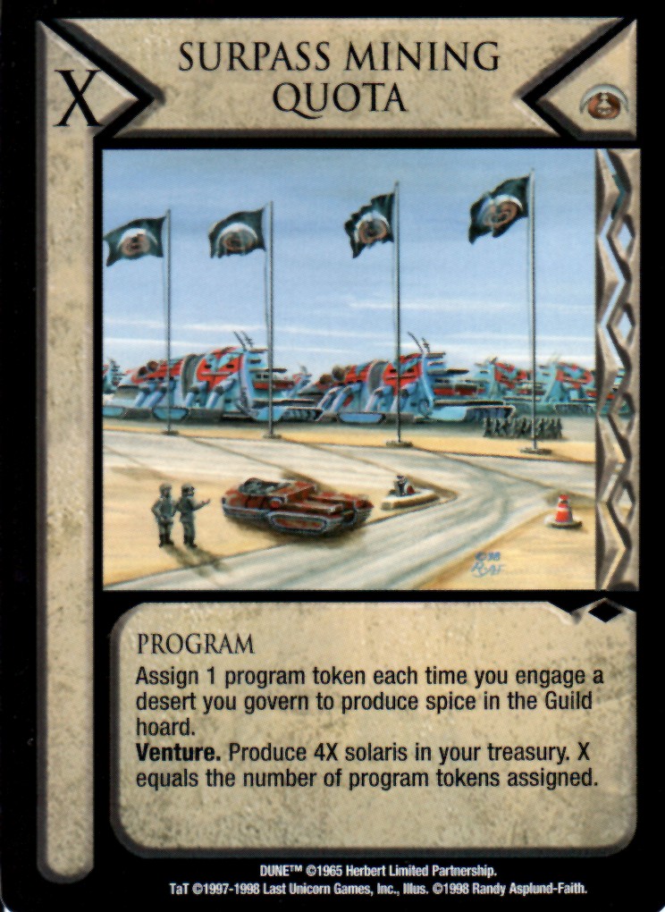 Surpass Mining Quota