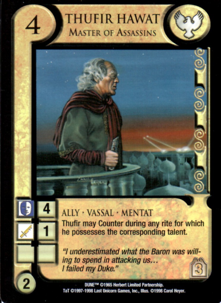 Thufir Hawat, Master of Assassins