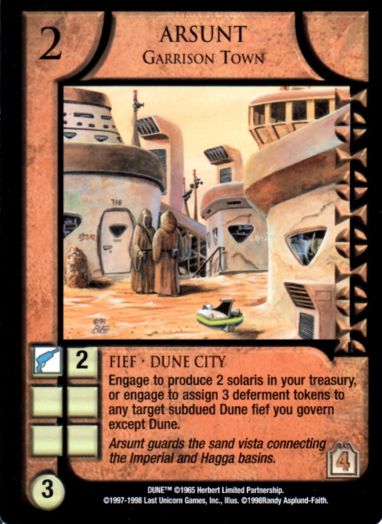 Arsunt, Garrison Town