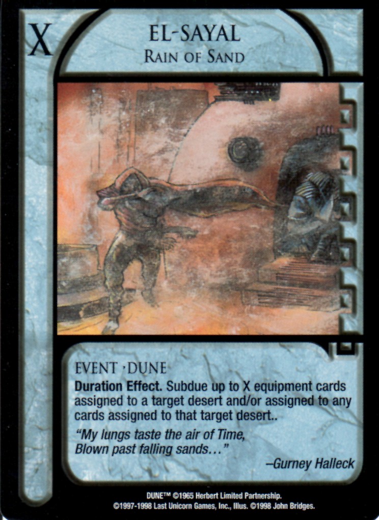 El-Sayal, Rain of Sand