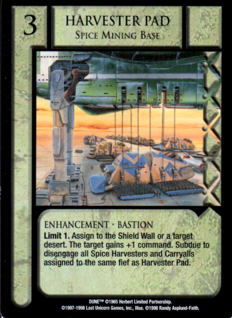 Harvester Pad, Spice Mining Base