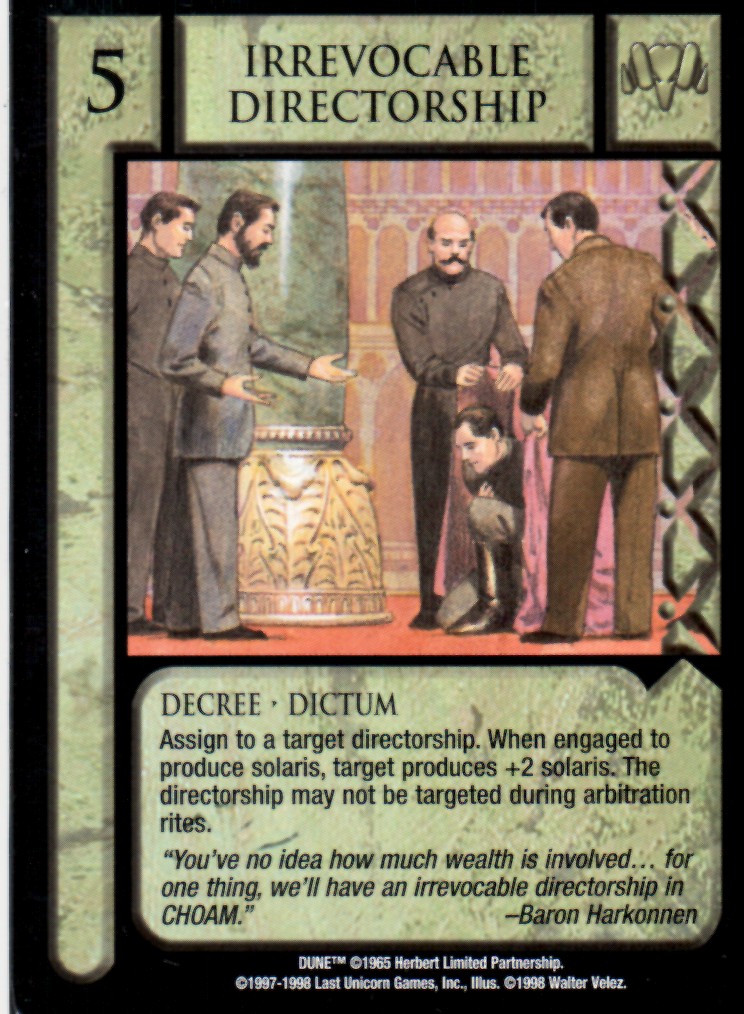 Irrevocable Directorship