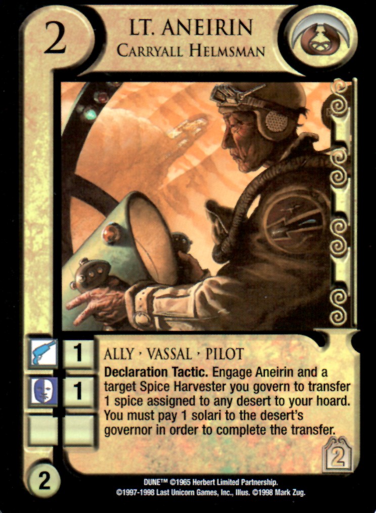 Lt. Aneirin, Carryall Helmsman