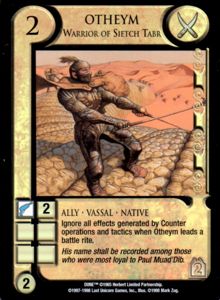 Otheym, Warrior of Sietch Tabr