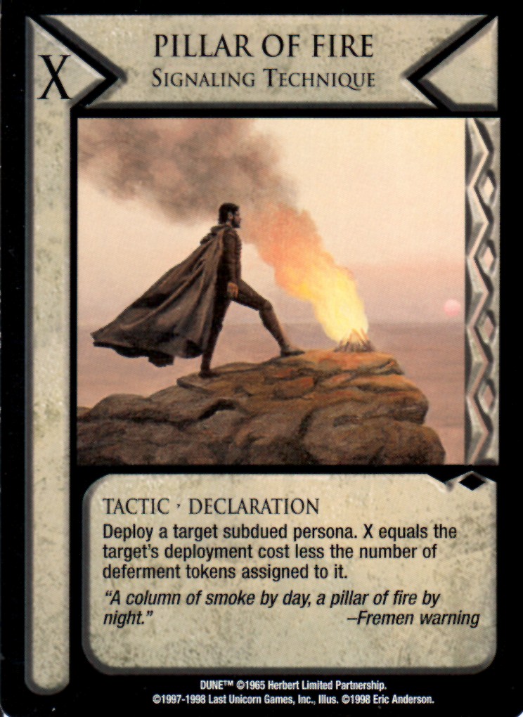 Pillar of Fire, Signaling Technique