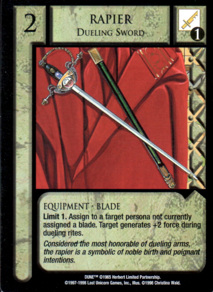 Rapier, Dueling Sword