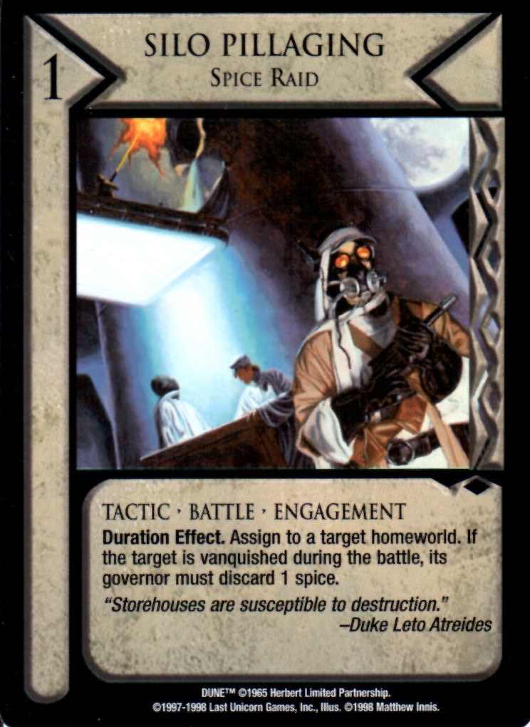 Silo Pillaging, Spice Raid