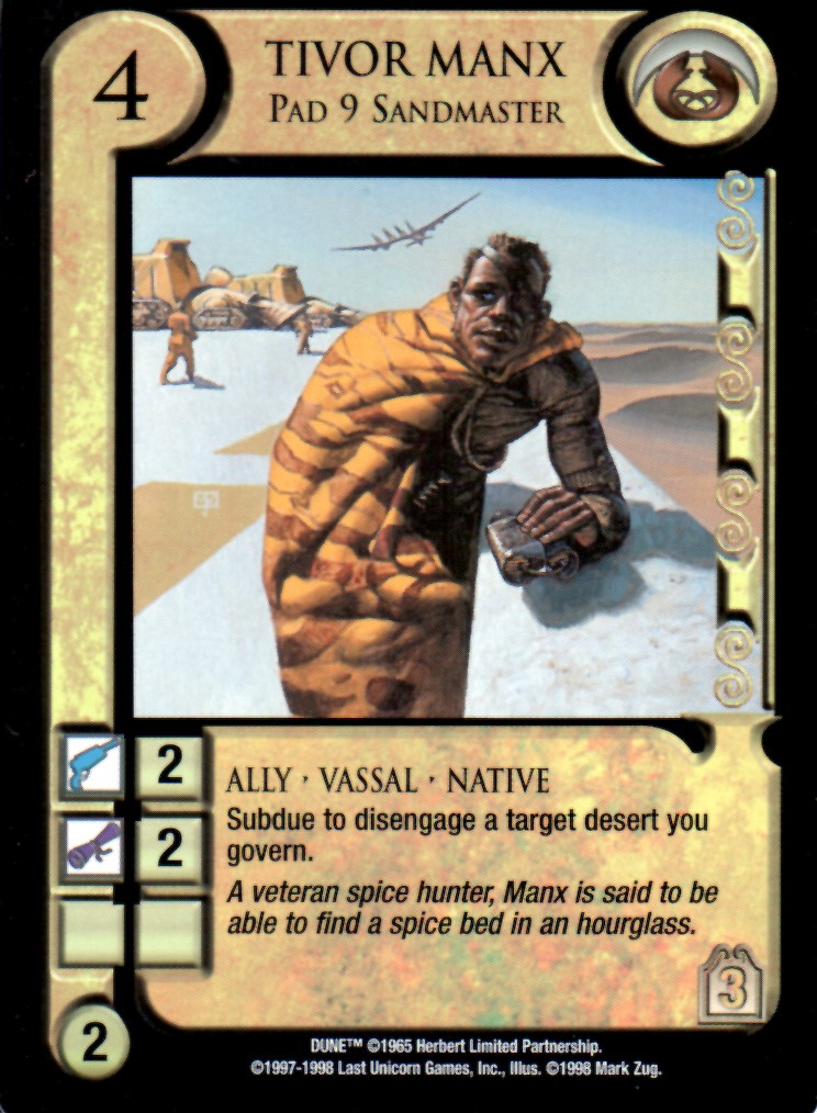 Tivor Manx, Pad 9 Sandmaster
