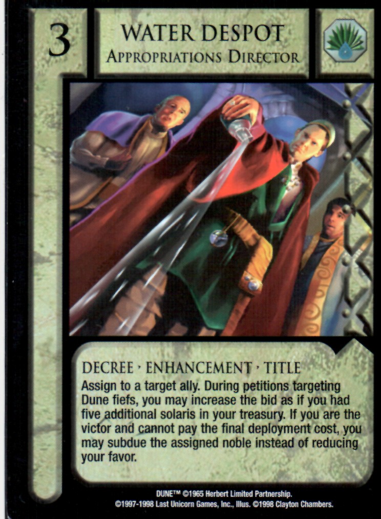 Water Despot, Appropriations Director