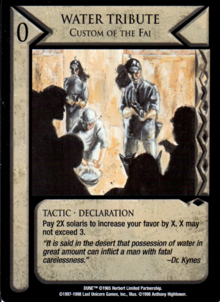 Water Tribute, Custom of the Fai
