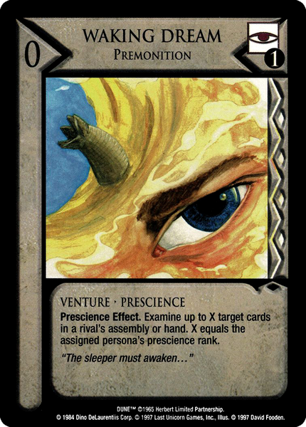 Waking Dream, Premonition