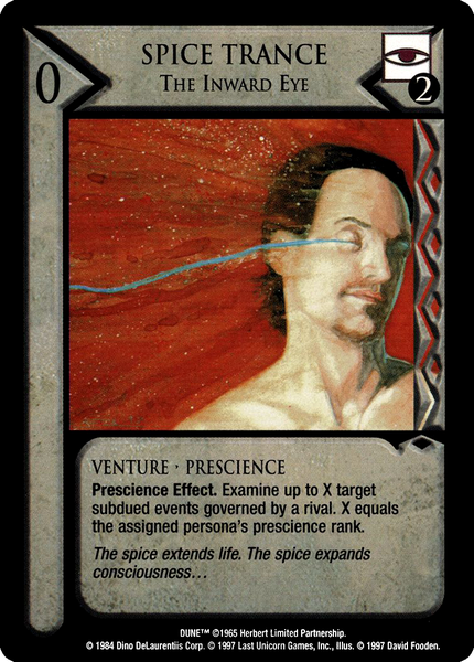 Spice Trance, The Inward Eye