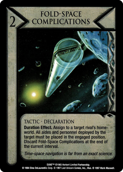Fold-Space Complications