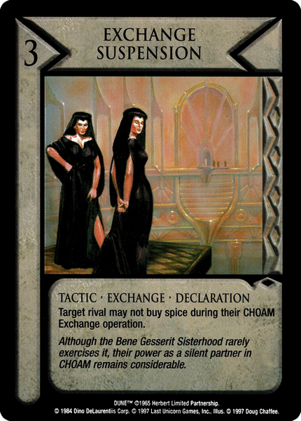 Exchange Suspension