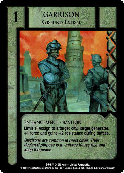 Garrison, Ground Patrol