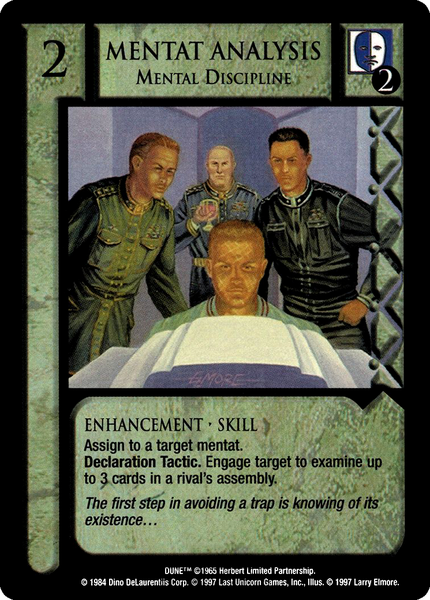 Mentat Analysis, Mental Discipline