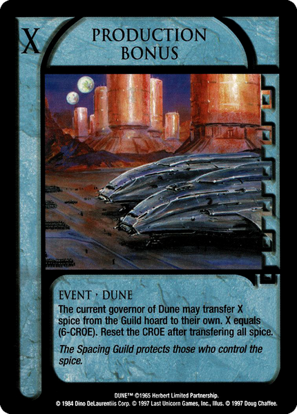 Production Bonus