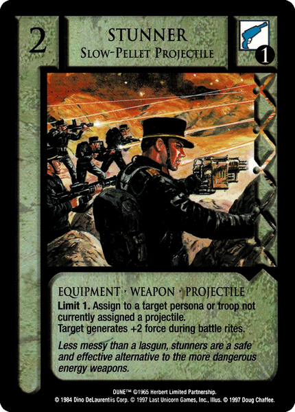 Stunner, Slow-Pellet Projectile