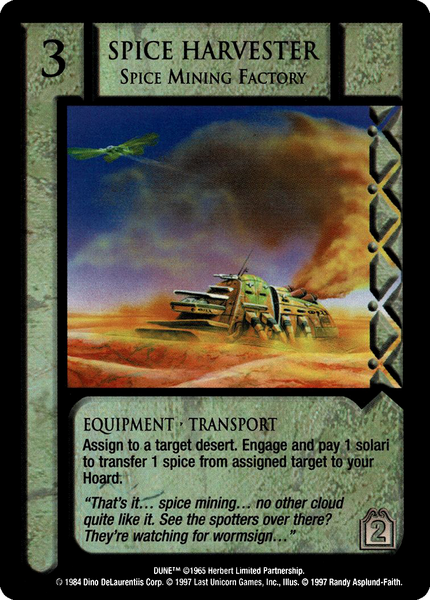 Spice Harvester, Spice Mining Factory