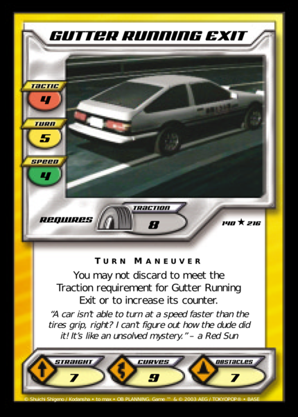 Gutter Running Exit