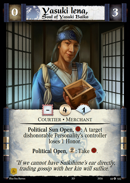 Yasuki Iena, Soul of Yasuki Baiko