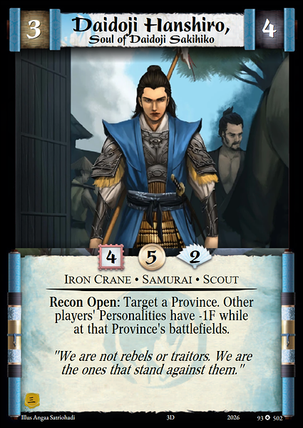 Daidoji Hanshiro, Soul of Daidoji Sakihiko