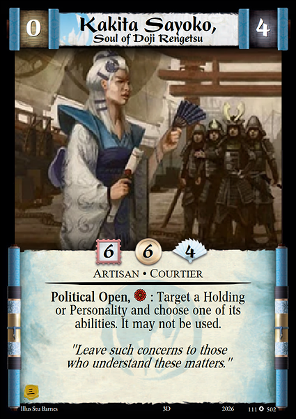 Kakita Sayoko, Soul of Doji Rengetsu