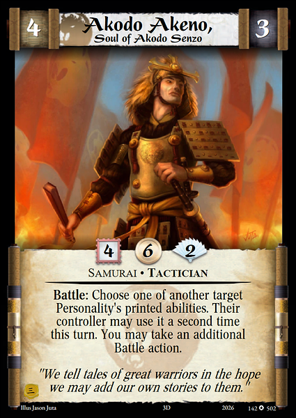 Akodo Akeno, Soul of Akodo Senzo