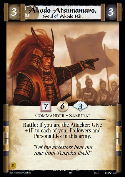 Akodo Atsumamaro, Soul of Akodo Kin