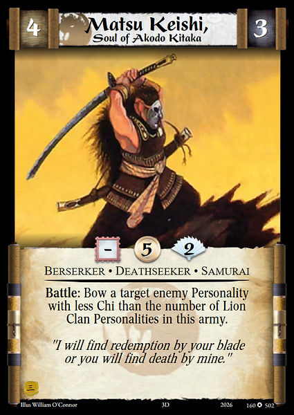 Matsu Keishi, Soul of Akodo Kitaka