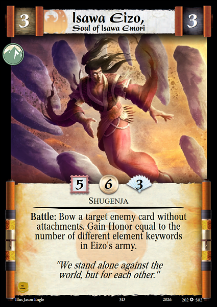 Isawa Eizo, Soul of Isawa Emori