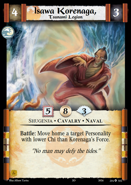 Isawa Korenaga, Tsunami Legion