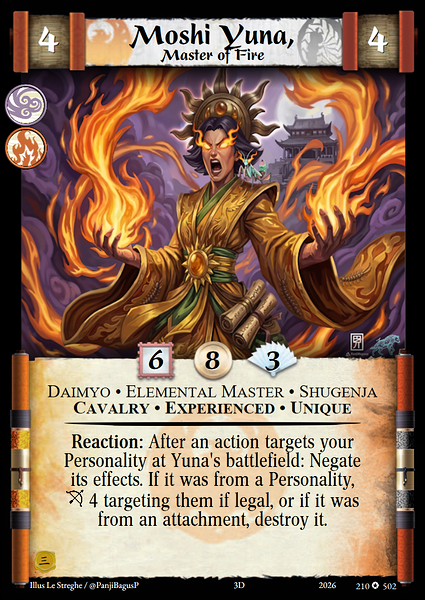 Moshi Yuna, Master of Fire