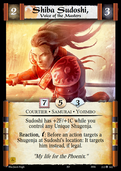 Shiba Sudoshi, Voice of the Masters