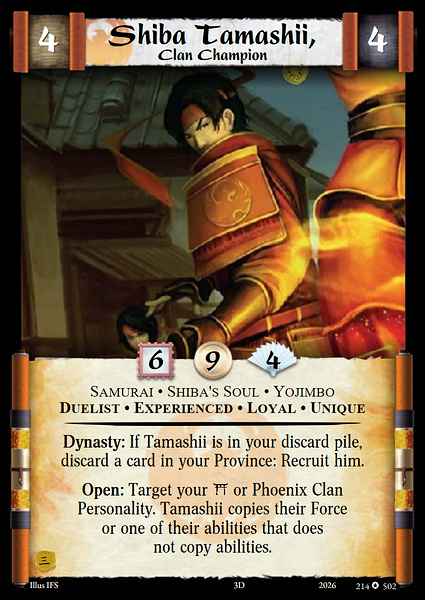 Shiba Tamashii, Clan Champion