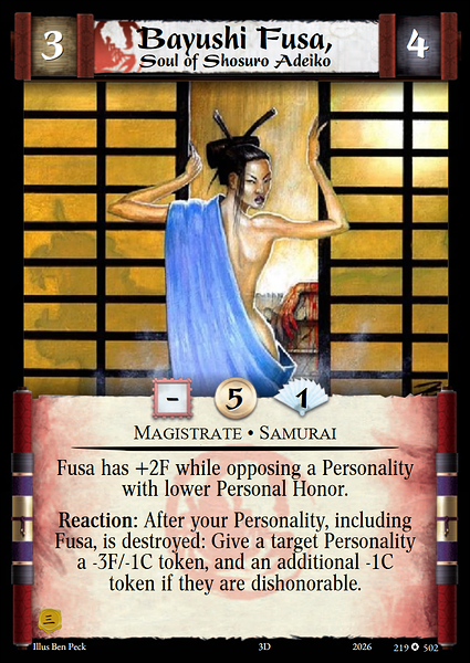 Bayushi Fusa, Soul of Shosuro Adeiko