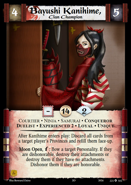 Bayushi Kanihime, Clan Champion