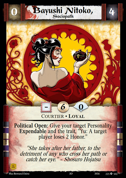 Bayushi Nitoko, Sociopath