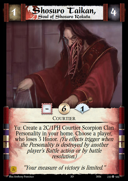 Shosuro Taikan, Soul of Shosuro Rokuta