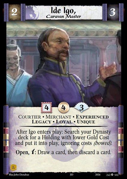 Ide Igo, Caravan Master