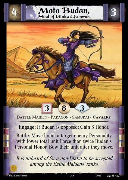Moto Budan, Soul of Utaku Gyonwan