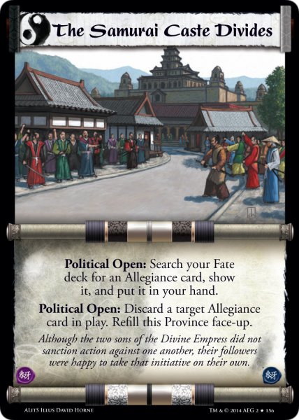 The Samurai Caste Divides